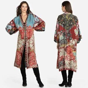 JOHNNY WAS Davina Clementine Silk Kimono (REVERSIBLE) NWT, Sz M